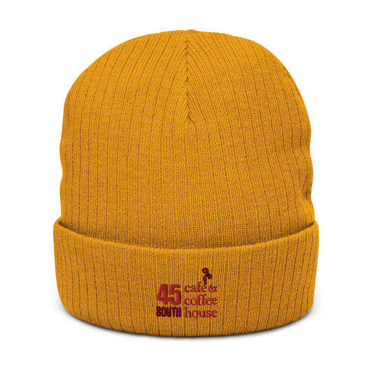 45 South Coffee Shop Ribbed knit beanie