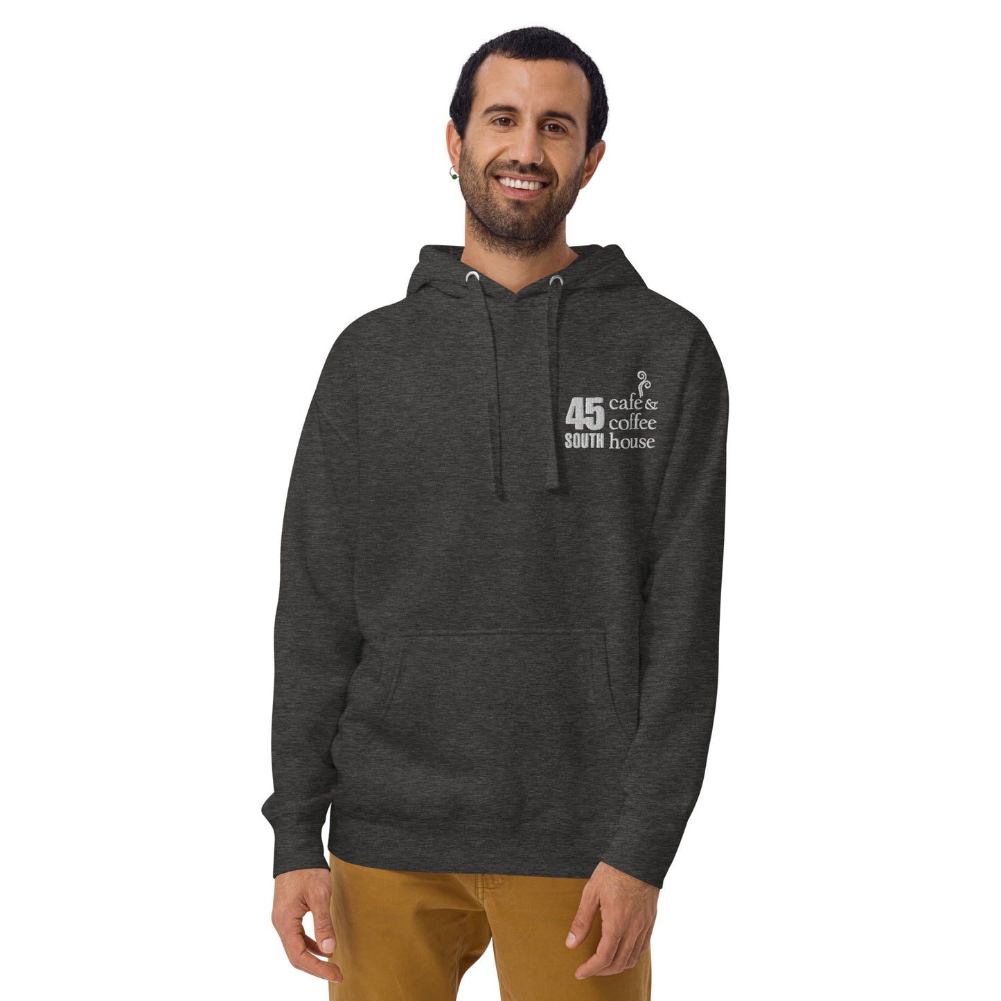 45 South Coffee Shop Unisex Hoodie Embroidered