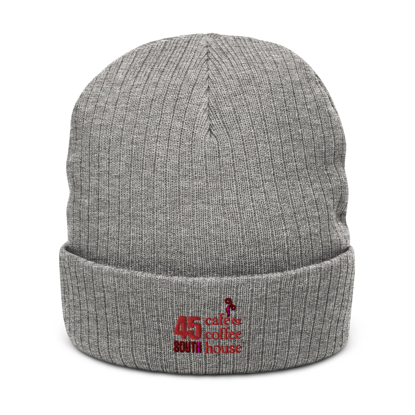 45 South Coffee Shop Ribbed knit beanie
