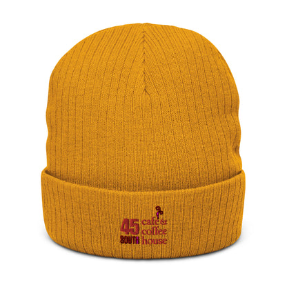45 South Coffee Shop Ribbed knit beanie