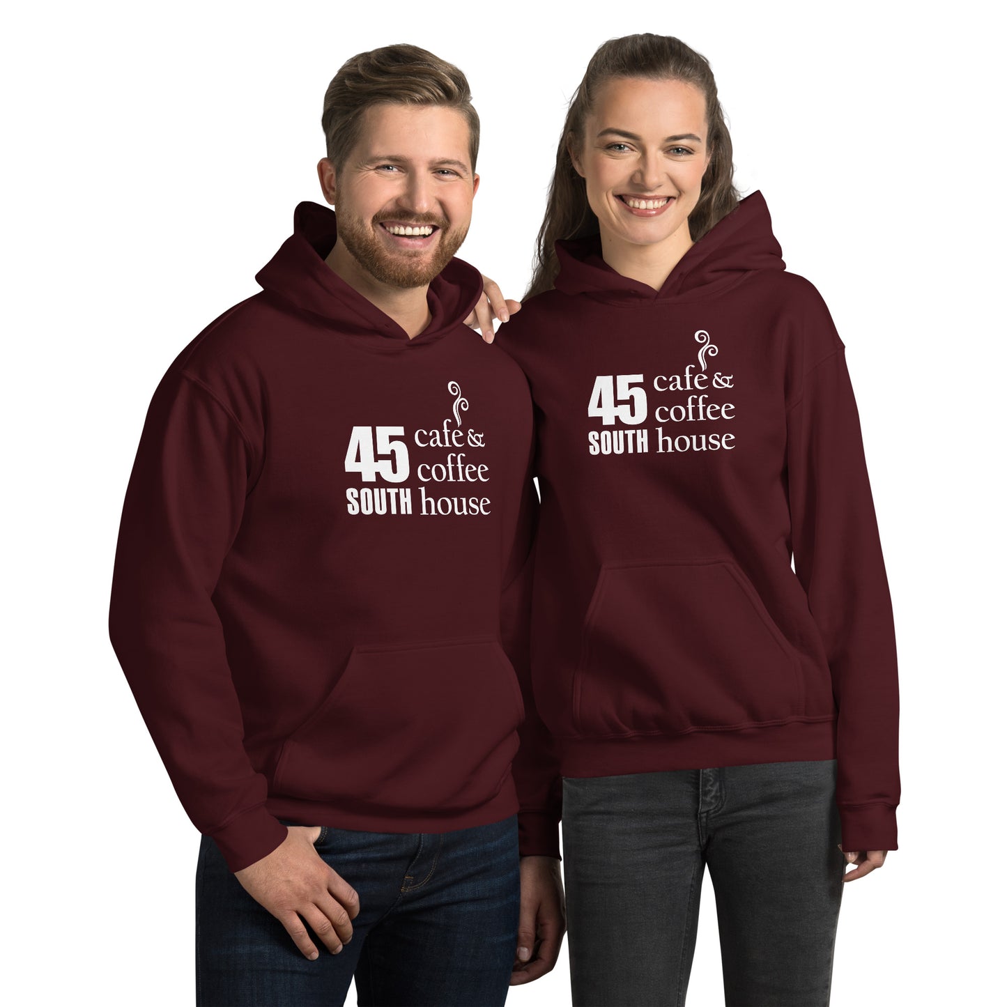 45 South Coffee Shop Unisex Hoodie Printed