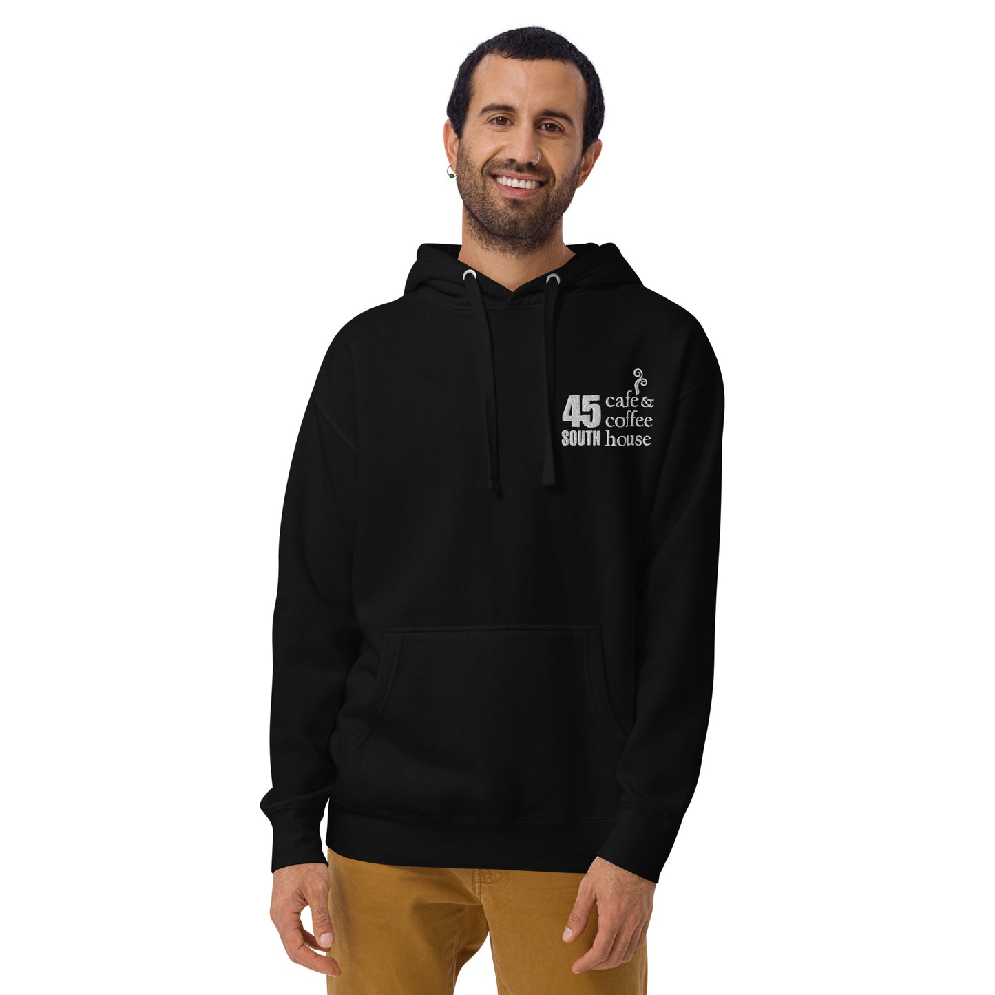45 South Coffee Shop Unisex Hoodie Embroidered