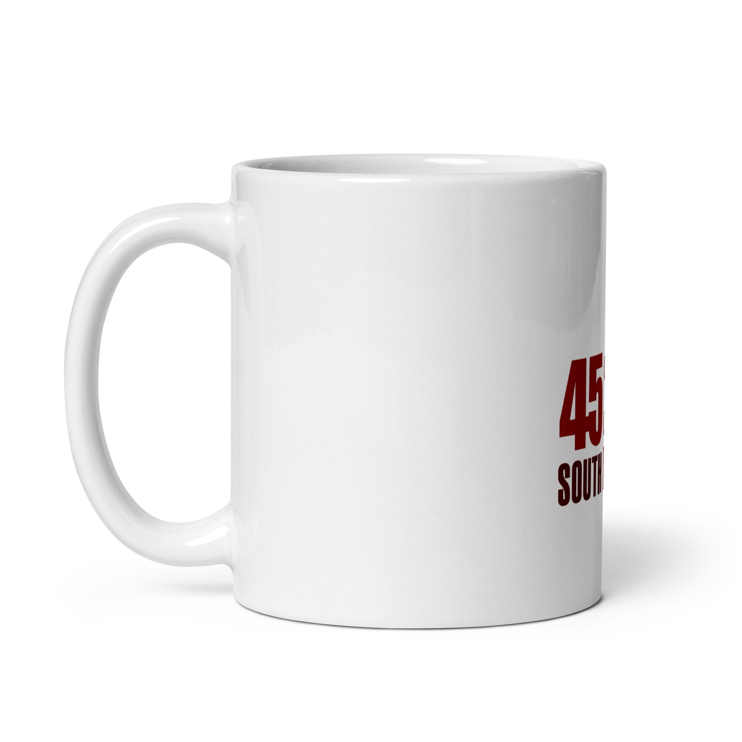 45 South Coffee Shop White Glossy Mug