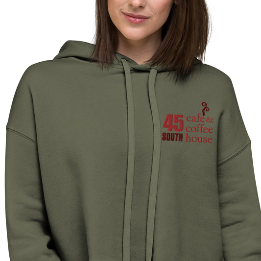 45 South Coffee Shop Crop Hoodie
