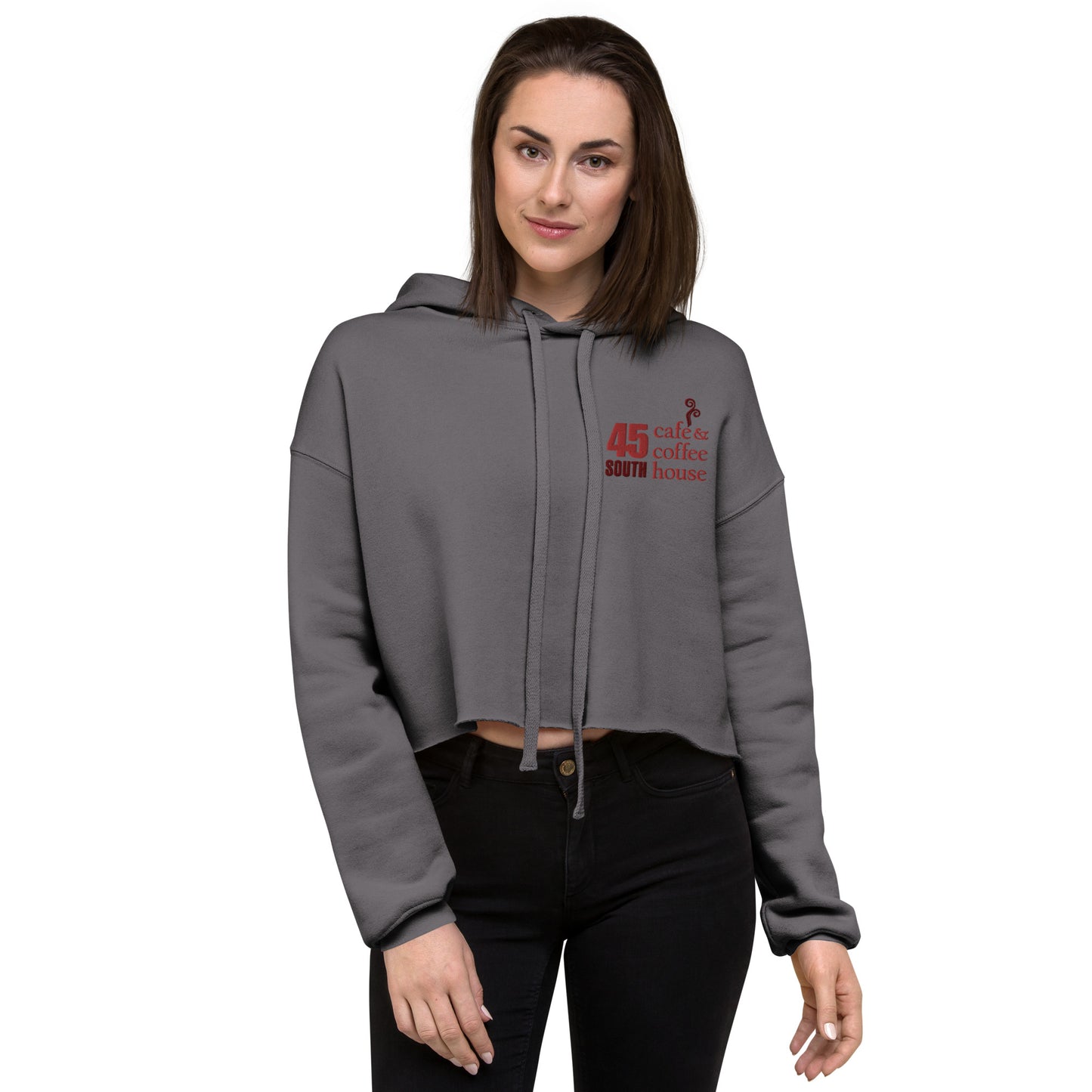 45 South Coffee Shop Crop Hoodie