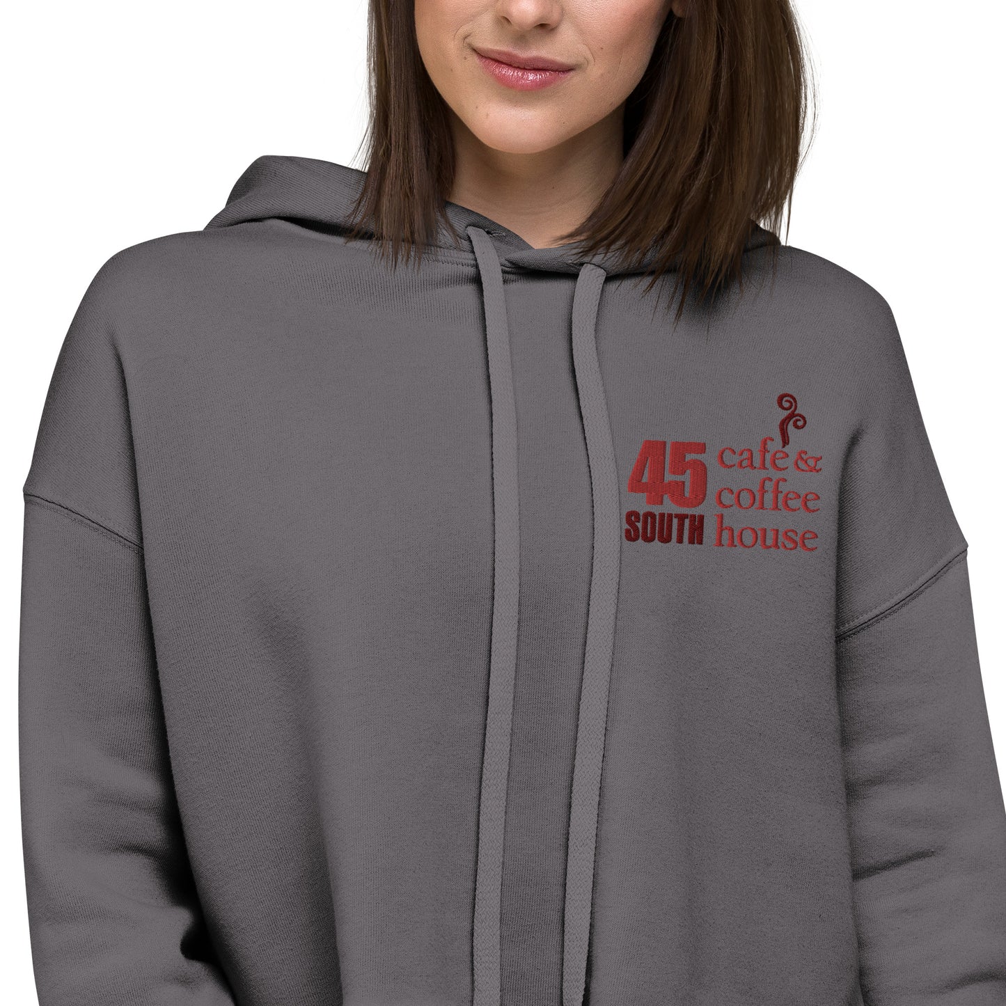 45 South Coffee Shop Crop Hoodie